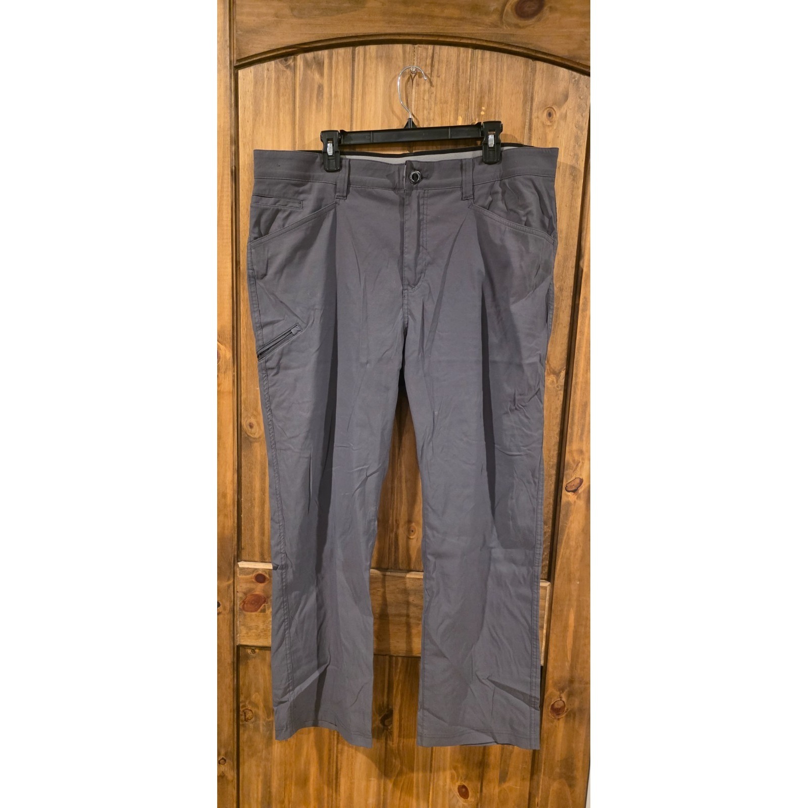 Orvis Tech Pants Mens 38x30 Gray Two Way Stretch Water Repellent Hiking Outdoor